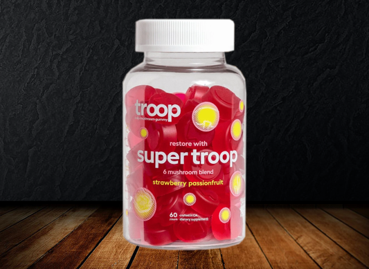 Troop • Super Strawberry Passionfruit Gummies by CULTUREShrooms