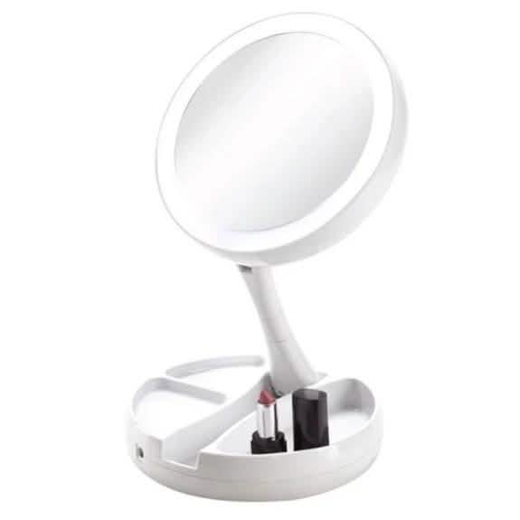 Vivitar Fold Away LED Double Sided Vanity Mirror