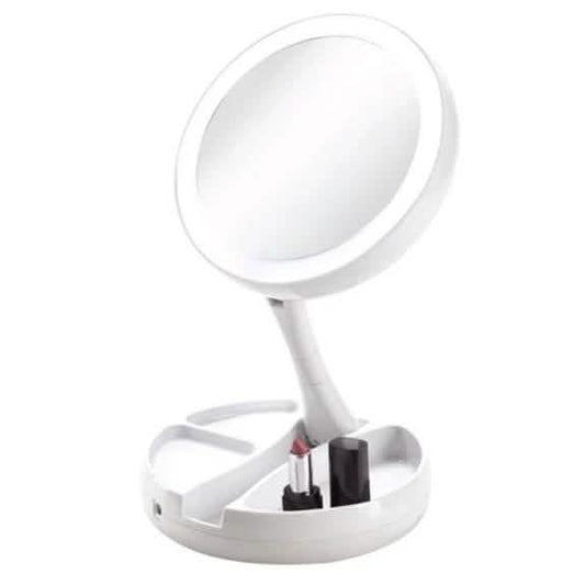 Vivitar Fold Away LED Double Sided Vanity Mirror